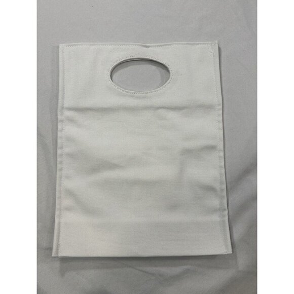 Burberry white Canvas Hand Bag Tote - Picture 3 of 5